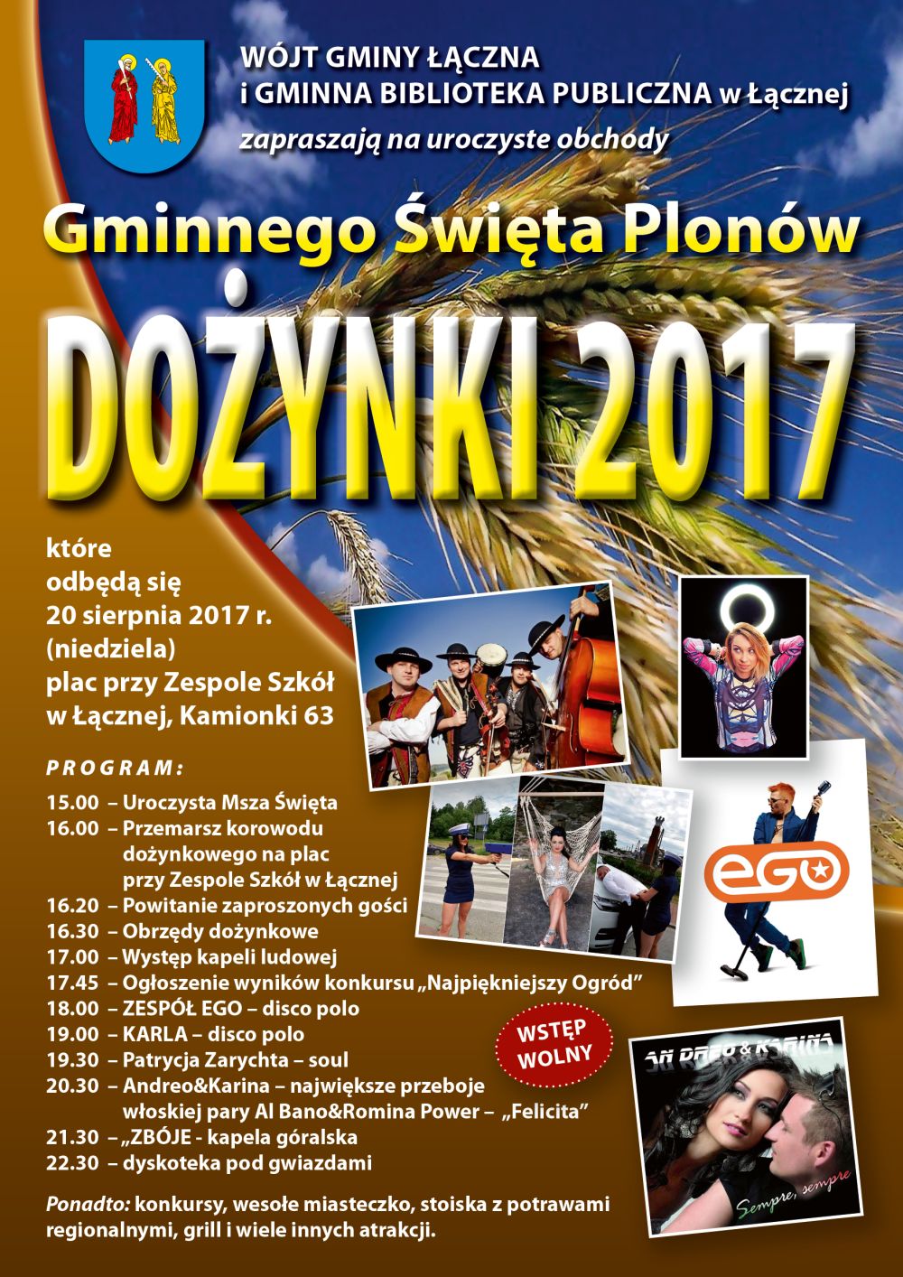 Laczna Dozynki 2017 plakat popr